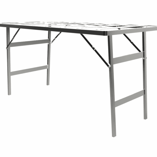 TABLE EN ALU 100*150 H 80